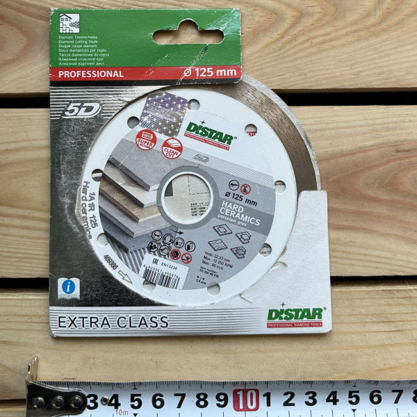 Диск алмазний відрізний Distar Hard Ceramics 125/1.1/22.23 мм