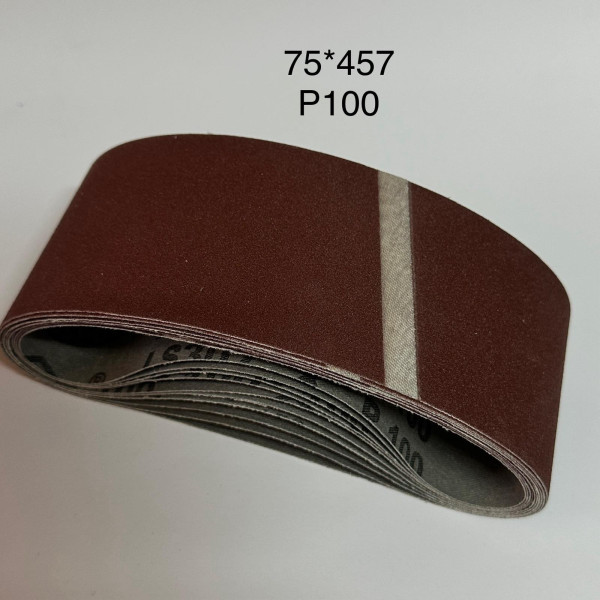 Наждачна стрічка на гріндер 75/457 мм Р100 Klingspor