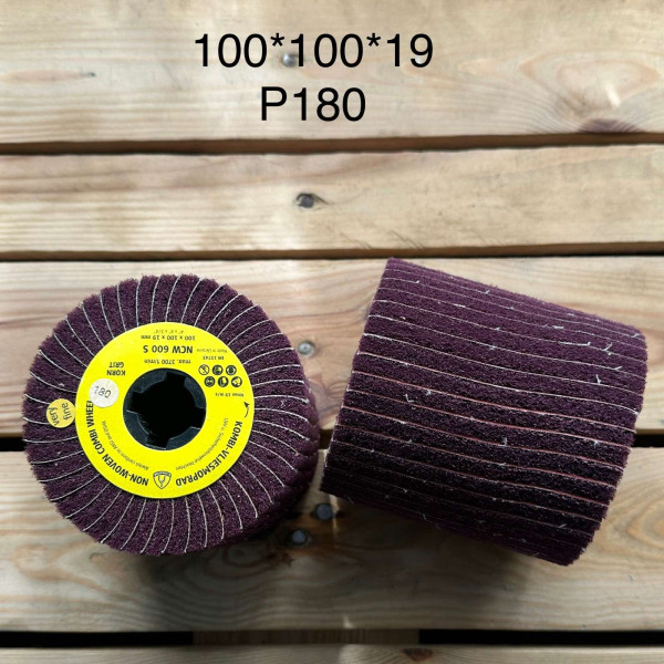 Комбінований валик-барабан скотч-брайт 100/100/19 Р180